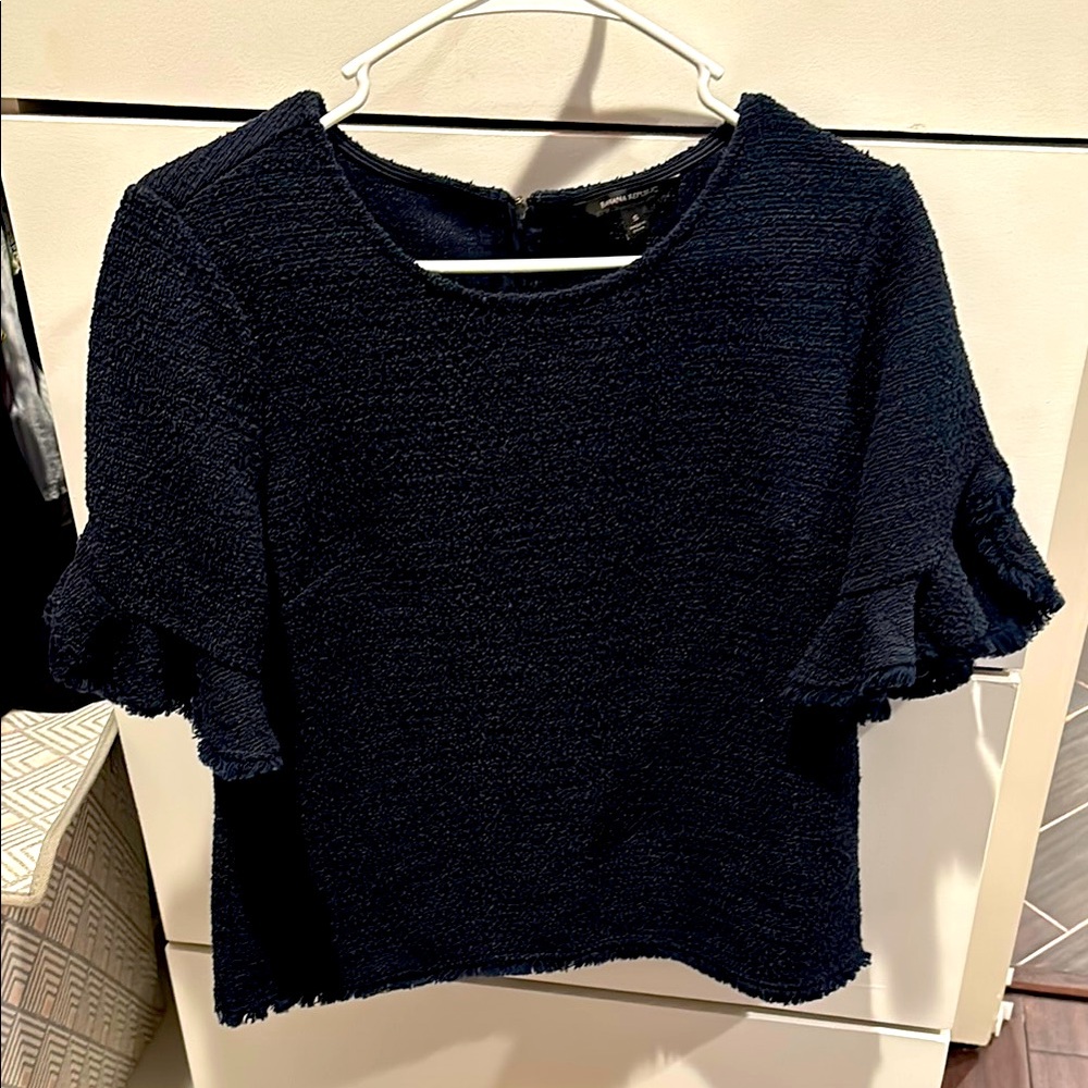 Banana Republic Women’s Navy Blue Top- Size S